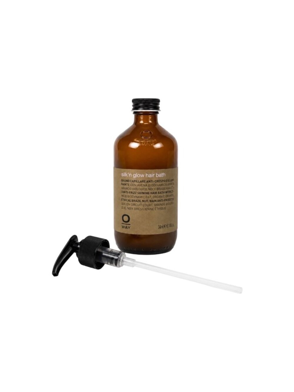 Oway silk'n glow hair bath 240ml, new with pump.